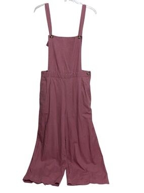 Princess Highway Overalls Womens Sz 14 Linen Blend Wide Leg Bib Pants Festival